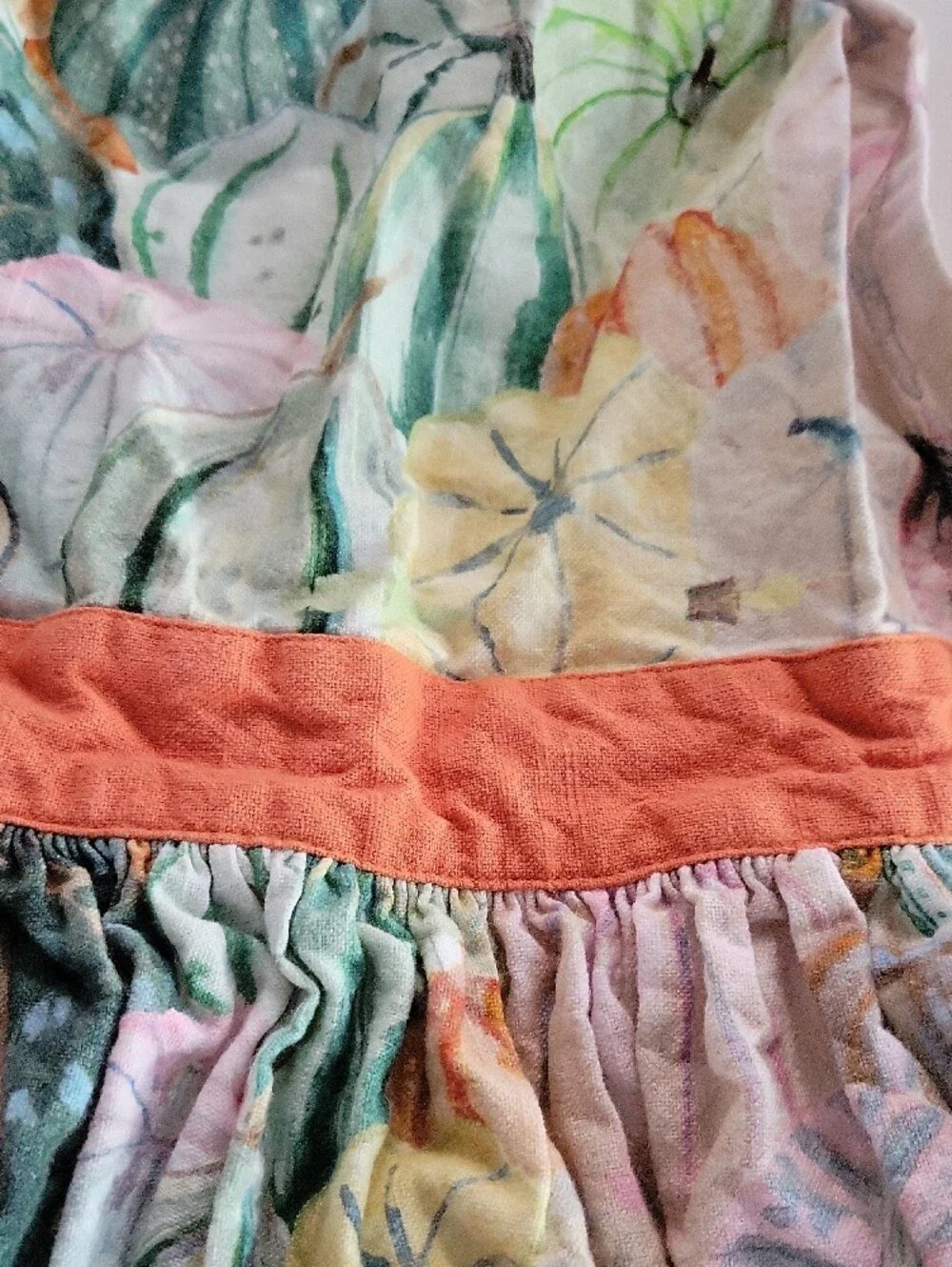 Anthropologie coral colorful